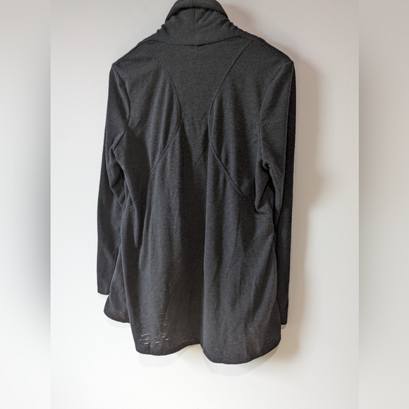 Le Château Asymmetrical Dark Grey/Black Cardigan - Picture 8 of 8